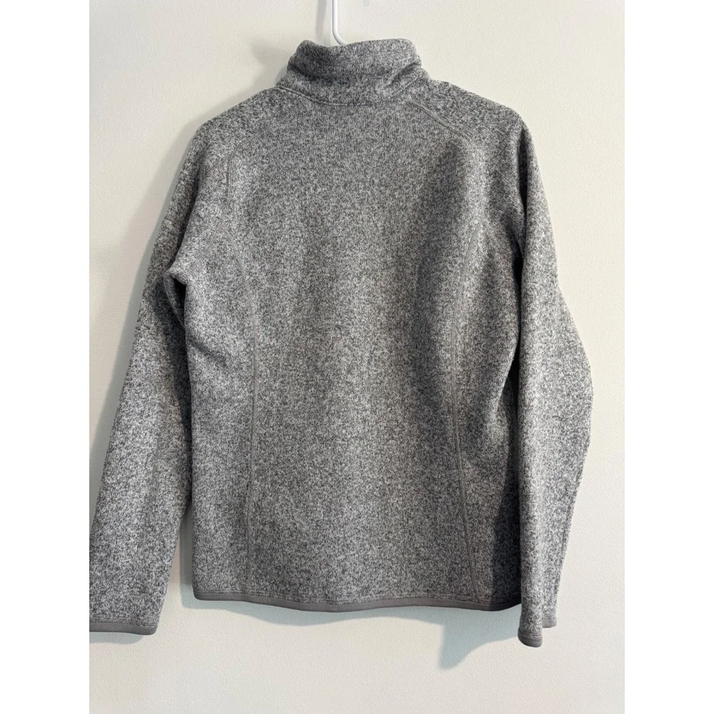 Patagonia Better Sweater Quarter Zip Womens Medium Gray Fleece‎ Pullover Jacket